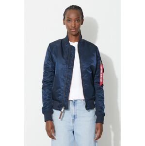 Bunda Alpha Industries MA-1 VF 59 133009.07-navy, dámska, tmavomodrá farba, prechodná