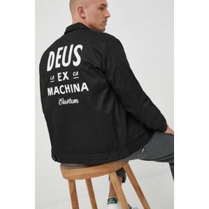 Bunda Deus Ex Machina pánska, čierna farba, prechodná, oversize