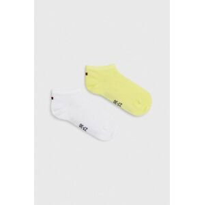 Detské ponožky Tommy Hilfiger žltá farba