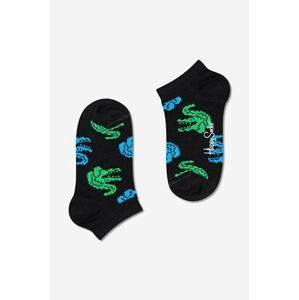 Detské ponožky Happy Socks Crocodile Low čierna farba, KCOD05-9300