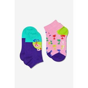 Detské ponožky Happy Socks Flamingo Low 2-pak KFLM02-3300