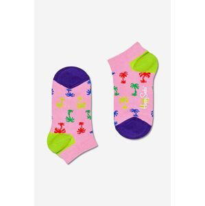 Detské ponožky Happy Socks Palm Low ružová farba, KPLM05-3300