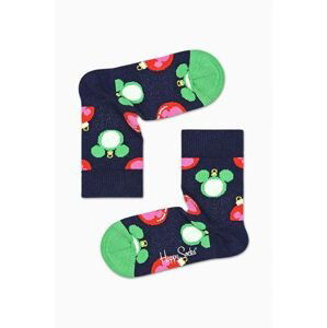 Detské ponožky Happy Socks x Disney Baublelicious tmavomodrá farba, KDNY01 6500