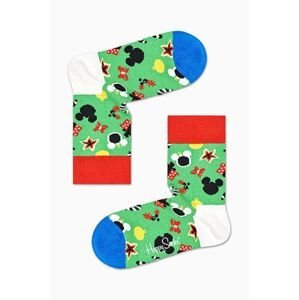 Detské ponožky Happy Socks x Disney Treemendous zelená farba, KDNY01 7000