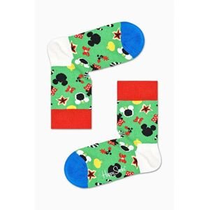 Detské ponožky Happy Socks x Disney Treemendous zelená farba, KDNY01 7000