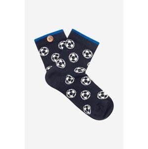 Detské ponožky Cabaia JEFF & CAROLE tmavomodrá farba