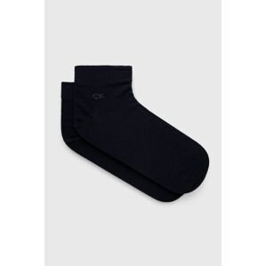 Ponožky Calvin Klein (2-pak) pánske, tmavomodrá farba