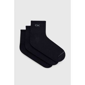 Ponožky Calvin Klein pánske, tmavomodrá farba