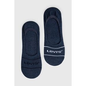 Ponožky Levi's (2-pak) pánske, tmavomodrá farba