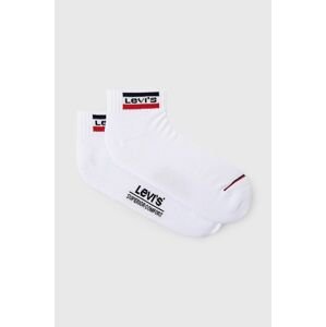 Ponožky Levi's (2-pak) 37157.0773-white, pánske, biela farba