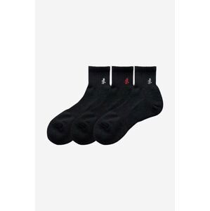 Ponožky Gramicci 3-pak SX.M03-black, pánske, čierna farba