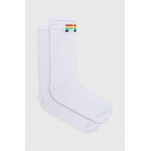 Ponožky Fila 2-pak pánske, biela farba