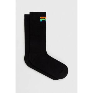 Ponožky Fila 2-pak pánske, čierna farba
