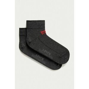 Ponožky Levi's šedá farba