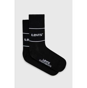 Ponožky Levi's 37157.0666-black, čierna farba