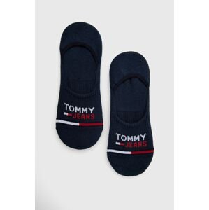 Ponožky Tommy Jeans tmavomodrá farba