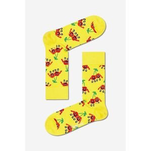 Ponožky Happy Socks Check Me Out žltá farba