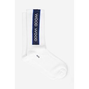 Ponožky Wood Wood Conor Sports Sock 12239201.9517-HUNTERG, biela farba