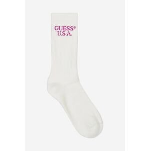 Ponožky Guess Evan M3GZ18.Z30M0-TWHT, biela farba