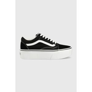 Tenisky Vans Old Skool VN0A7Q5M6BT1-BLKWH, dámske, čierna farba