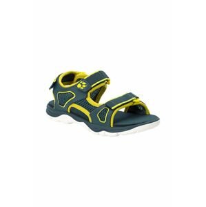 Detské sandále Jack Wolfskin TARACO BEACH SANDAL K zelená farba