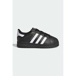 Detské tenisky adidas Originals Superstar I čierna farba