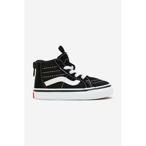 Detské tenisky Vans VN000XG5 TD SK8-Hi Zip čierna farba