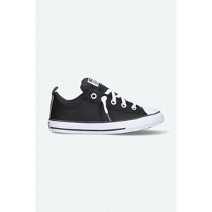 Detské tenisky Converse Chuck Taylor All Star Street čierna farba