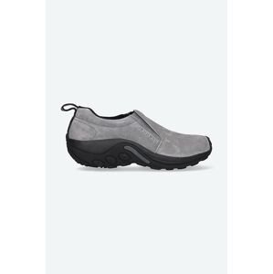 Semišové poltopánky Merrell Buty Merrell Jungle Moc J71447 pánske, šedá farba