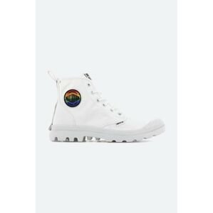 Tenisky Palladium Pampa Smiley Pride biela farba