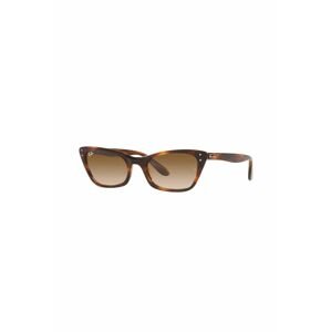 Slnečné okuliare Ray-Ban LADY BURBANK dámske, hnedá farba, 0RB2299