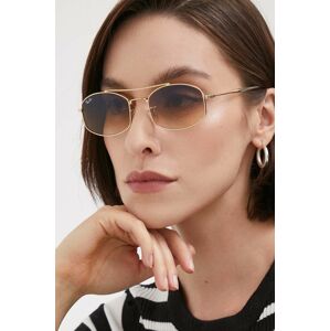 Slnečné okuliare Ray-Ban dámske, béžová farba, 0RB3719