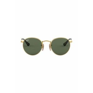 Detské slnečné okuliare Ray-Ban Round Kids JUNIOR ROUND zelená farba, 0RJ9547S,