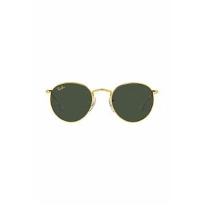 Detské slnečné okuliare Ray-Ban Round Kids JUNIOR ROUND zelená farba, 0RJ9547S, 0RJ9547S