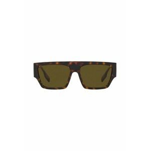Slnečné okuliare Burberry pánske, hnedá farba