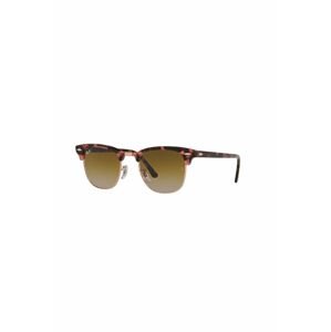 Okuliare Ray-Ban CLUBMASTER hnedá farba, 0RB3016