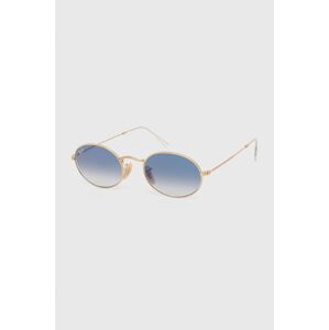 Okuliare Ray-Ban OVAL zlatá farba, 0RB3547N