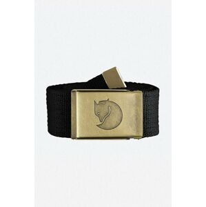 Opasok Fjallraven  Canvas Brass Belt F77297 550 čierna farba