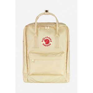 Ruksak Fjallraven Kanken F23510.115-115, béžová farba, veľký, s nášivkou