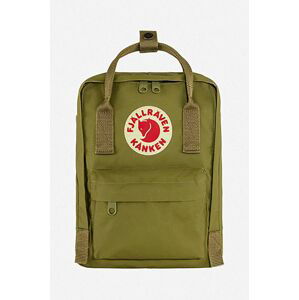 Ruksak Fjallraven Kanken Mini F23561.631-631, zelená farba, malý, s nášivkou