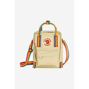 Malá taška Fjallraven Kanken Rainbow Sling béžová farba