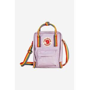 Malá taška Fjallraven Kanken Rainbow Sling fialová farba