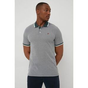 Polo tričko Premium by Jack&Jones pánske, zelená farba, vzorované