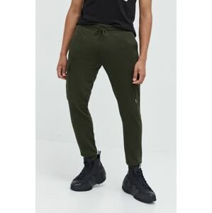 Tepláky Jack & Jones pánske, zelená farba, jednofarebné