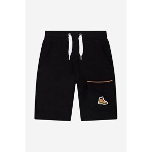 Detské krátke nohavice Timberland Bermuda Shorts čierna farba, jednofarebné, nastaviteľný pás