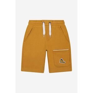 Detské krátke nohavice Timberland Bermuda Shorts žltá farba, jednofarebné, nastaviteľný pás