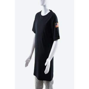 Detské bavlnené tričko Alpha Industries x NASA čierna farba, s potlačou