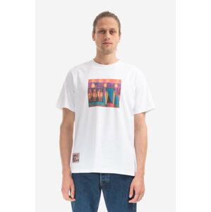 Bavlnené tričko Wood Wood Bobby Paris Chic Painting T-shirt 12235709.2491-WHITE, biela farba, s potlačou