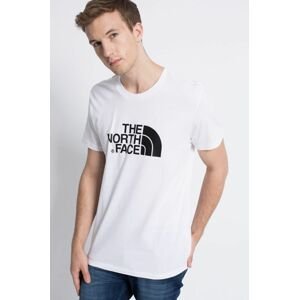 Bavlnené tričko The North Face Easy biela farba, s potlačou