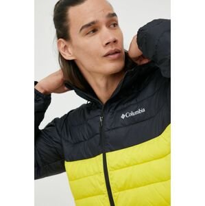 Športová bunda Columbia Powder Lite Hooded Jkt žltá farba, zimná, 1693931